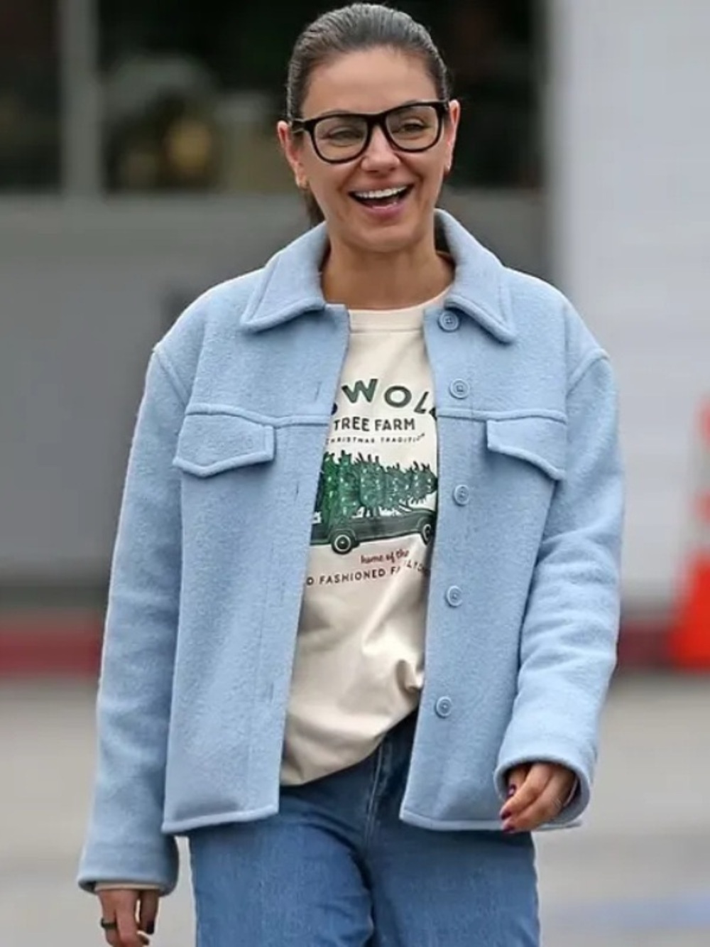 Sunday Best Light Blue Shacket Jacket - Women